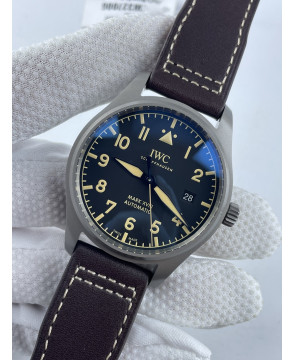 (준비완료/특급배송)NO.1251/V7공장 IWC 마크18 티타늄 블랙다이얼 가죽